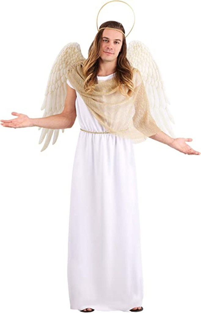 Angel Halloween costume.